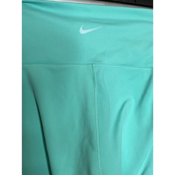 Nike Dri Fit Teal Baby Blue Leggings Size Small Cross Over Front - Picture 3 of 7
